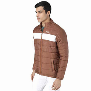 Chaqueta acolchada ligera para hombre 2024 tela de lona personalizable cuello levantado Logo bordado para invierno servicio OEM disponible - Product Image 2