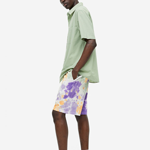 Pantalones cortos de lana de algodón pesado de alta calidad para hombre, logotipo personalizado, patrón sólido, buen precio, ropa en blanco a granel - Product Image 2