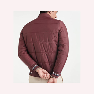 Classic Polyester-Cotton <b>Jacket</b> For <b>Men</b> Comfortable Lightweight Outdoor Warm Breathable Stylish Polyester-Cotton <b>Jacket</b> - Product Image 5