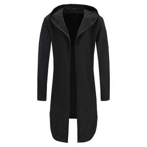 Venta caliente al por mayor bordado hecho a medida cárdigan de lana de punto sudaderas con capucha de alta calidad bata alta francés Terry con capucha - Product Image 1