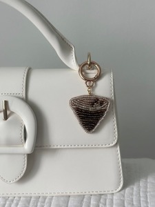 Customized Elegant Seed Beaded Embroidery <b>Bag</b> <b>Charms</b> Fashion Accessory with Cartoon Style Woven Technique - Product Image 5