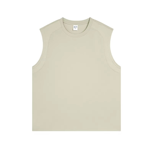 Camiseta sin mangas de poliéster y algodón ecológica, transpirable, de secado rápido, lavada, talla grande, para hombre, estilo deportivo, holgada, para verano, venta al por mayor - Product Image 3
