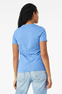 Bella Canvas 6400-Camiseta de manga corta relajada para mujer, Camiseta básica de verano de manga corta con cuello redondo - Product Image 3