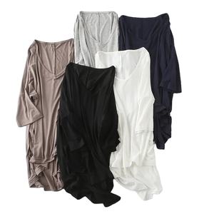 Camisetas de moda, camisetas de verano para mujer, camisa holgada sólida de media manga con cuello en V, Camisetas Básicas de gran tamaño para mujer, informales - Product Image 6