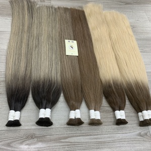Nouvelle tendance chaude en gros brut vierge Ombre point culminant droit Double dessiné cuticule aligné vietnamien en vrac de cheveux humains - Product Image 3