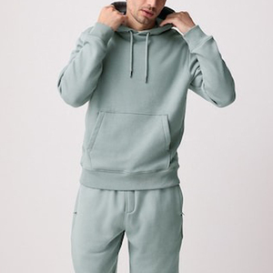 Vente en gros de sweatshirts en molleton avec logo personnalisé sweat à capuche imprimé bouffant pull à capuche vierge avec broderie pour hommes - Product Image 6