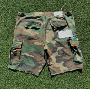 Shorts Vaqueros Cargo con Camuflaje Personalizado para Hombre, Shorts Vaqueros Rotos con Bolsillos Desgastados, Estilo Y2K, Rectos para Verano - Product Image 5