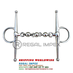 Broca de caballo de acero inoxidable, mejilla completa, Boca de Waterford, Regal Impex, embalaje personalizado de plata al por mayor, herrador de jinetes - Product Image 3