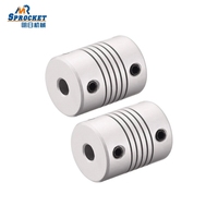 Accouplement de vilebrequin en aluminium, accouplement à griffes, accouplement à araignée en caoutchouc pour moteur
