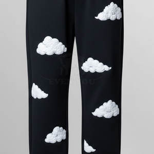 Pantalon de jogging de qualité supérieure avec impression en relief, tissu doux, personnalisable avec votre propre logo pour un usage quotidien - Product Image 6