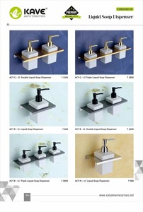 Distributeur de savon liquide en acier inoxydable noir PVD Distributeur de savon mural de luxe pour salle de bain et cuisine Design moderne et durable - Product Image 3