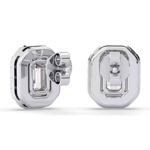 Round And Emerald Cut Luxurious Diamond Chandelier <b>Earring</b> Statement Jewelry for Glamour Available at Bulk Quantity from India - Product Image 2