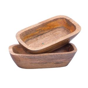 Tazón de madera decorativo hecho a mano para velas, frutas o ensaladas Tazón de granja rústico vintage de alta calidad - Product Image 1