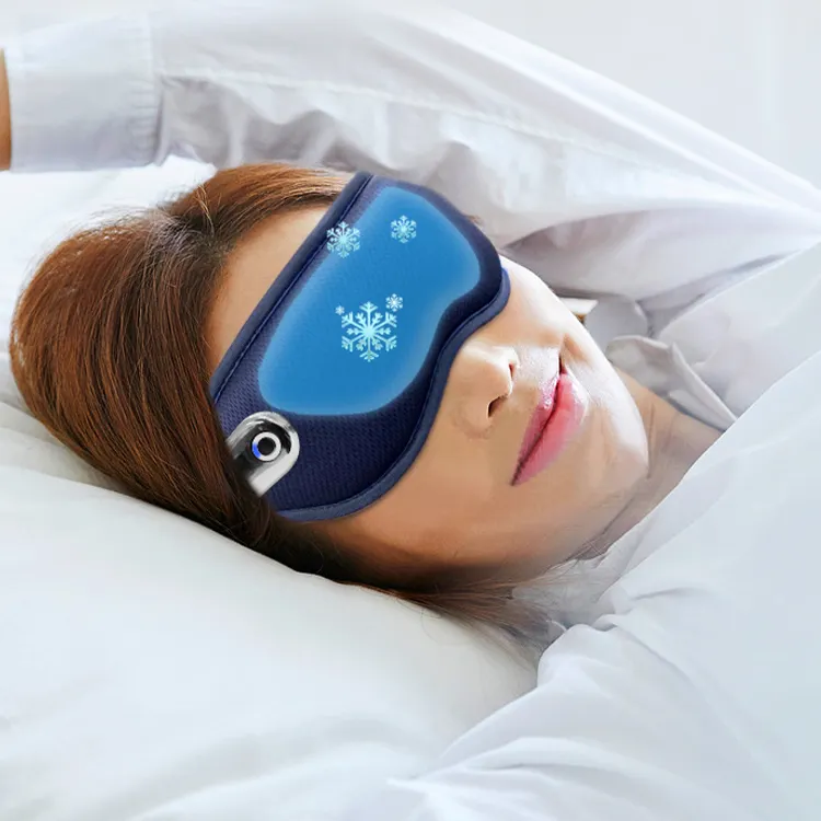 Electric heat smart eye care product cover mask massager machine equipment with product manufacturer