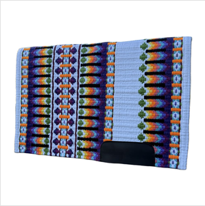 Tapis de selle Western Show en laine de luxe de Nouvelle-Zélande Combinaison de couleurs élégante pour l'équitation équatorienne - Product Image 1