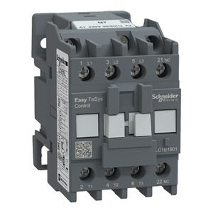 Contattore TVS SCHNEIDER ELECTRIC EasyPact LC1E1801M7 3P(3 NO)-AC-3 <= 440 V 18A con Bobina 220 V AC - Product Image 1