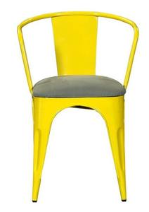 Silla de restaurante en blanco y negro de estilo industrial moderno personalizada al por mayor, hecha de madera, metal, hierro, acero, apilable, uso en el Parque de la vida - Product Image 3