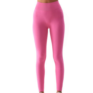 High Quality Nylon Soft Gym Pants Custom Logo Butt Lift Workout Yoga <b>Leggings</b> for Women New Arrival Knitted Fabric <b>Leggings</b> - Product Image 2