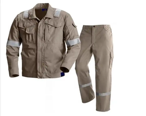 <strong>Cotton</strong> Fireproof Work Suits 2 Pieces FR <strong>Jackets</strong> <strong>Pants</strong> Uniform Oil Gas Men Reflective <strong>Safety</strong> Flame Resistant <strong>Workwear</strong> 2025