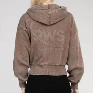 Plus Size Fashion Clothing Acid Wash <b>Hoodies</b> Premium Quality Fashionable <b>Women</b> Acid Wash <b>Hoodies</b> - Product Image 3