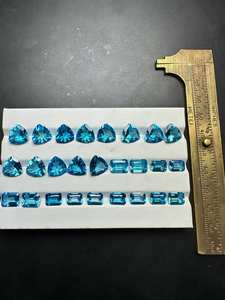 Piedra preciosa llamativa de Topacio Azul suizo Piedra preciosa de alta calidad Tamaño de elección múltiple Piedra preciosa de topacio cultivada en laboratorio Precio al por mayor Piedra preciosa - Product Image 4