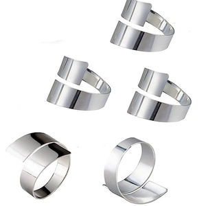 ANNEAU DE SERVIETTE DE DÉCORATION DE TABLE DE HAUTE QUALITÉ ET LA MEILLEURE FABRICATION DU PRIX DE VENTE TOTAL SERVIETTE EN MÉTAL LA PLUS VENDUE - Product Image 1