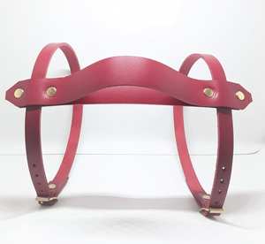 Indian Handmade Genuine Leather Blanket Carrier with Heavy Duty Steel <b>Buckle</b> Premium Blanket Belt Leather <b>Strap</b> - Product Image 1