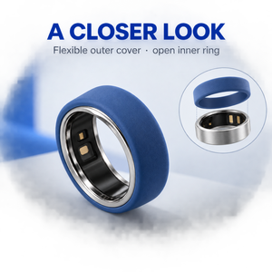 Manchon en silicone personnalisé pour bague connectée Oura Ring, idéal pour les boutiques de merchandising fitness et de technologie portable - Product Image 1