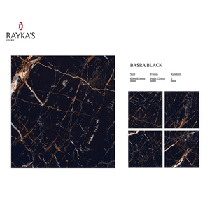 Les carreaux de marbre noir brillant ont poli le carrelage de sol en porcelaine céramique 60x60 80x80 - Product Image 6
