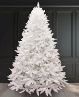 Arbre de Noël artificiel floqué de neige de luxe de haute qualité avec lumière blanche chaude pour la décoration de la maison ou du bureau pendant les fêtes