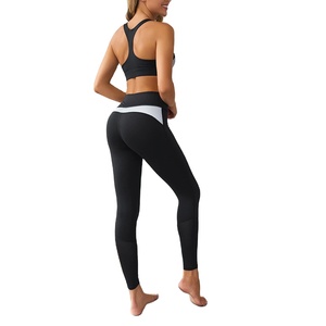 New Women's Sports Set Wear Gym Fitness Yoga Suit Reflective Mesh Seamless Bra Leggings Eco-Friendly Quick Dry Sportswear - Product Image 2