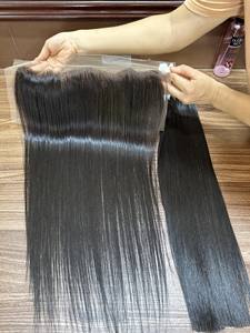 ผมต่อเวียดนามแท้คุณภาพสูง ZOI HAIR แบบนุ่มพิเศษ เกรดพรีเมียม  แบบเย็บสองชั้น  ตรงธรรมชาติ  น้ำหนัก 100 กรัม ขายส่ง - Product Image 3