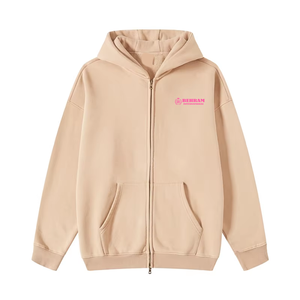 Sudadera con Capucha Unisex Personalizada, Corte Regular, Hombros Caídos, Estilo Vintage, Lavado Ácido, Cierre de Cremallera, Térmica, Gruesa, 100% Poliéster, Transpirable - Product Image 3