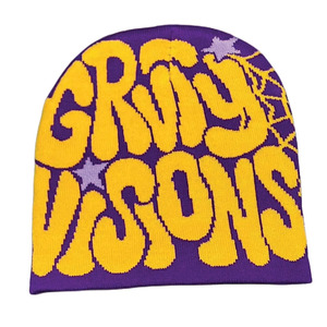 Bonnet en jacquard doux et épais personnalisé, très vendu, pour les sports d'hiver, bonnet de sport pour hommes et femmes, motif de dessin animé, usage quotidien en extérieur - Product Image 1