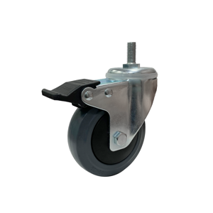 Roue de frein en caoutchouc robuste de 4 pouces de qualité supérieure pour un usage commercial - Product Image 1