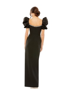 ชุดเดรสปาร์ตี้สไตล์แฟลปเปอร์ยุค 1920 ของมิสฟิชเชอร์ ประดับคริสตัลและลูกปัด ป้องกันไฟฟ้าสถิต กระโปรงยาวหรูหรา ดีไซน์สวยงามแบบกาตสบีสีดำ - Product Image 4