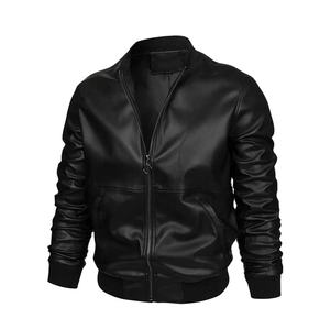 Factory Supplier's High Quality Men's Leather <b>Jacket</b> Plus Size Custom Made Breathable Casual Style Zipper Closure <b>Winter</b> 2026 - Product Image 1