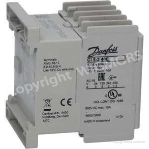 Contacteur Danfoss CI 5-2 1,1kW 40E, 230V/50/60Hz 037H3500.32 - Product Image 1
