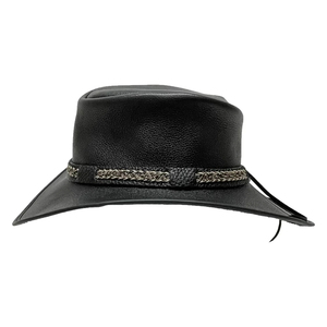Sombreros de Vaquero Personalizados de Cuero Genuino para Hombre, Sombreros de Vaquero de Cuero Vacuno Cálidos con Servicio OEM Personalizado para Hombre - Product Image 2