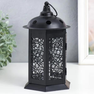 Portavelas de Metal Negro Estilo Marroquí, Éxito de Ventas 2025, para Decoración de Mesa y Suelo del Hogar - Product Image 6