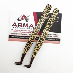 Pince à cils Mega Volume Pince à épiler d'extension de cils en acier inoxydable durable de marque privée avec revêtement en papier d'aspect naturel - Product Image 5