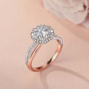 แหวนสัญญาหัวใจลายดอกไม้สีสันสดใสจากเจลิยา ทำจากเงินสเตอร์ลิง - Product Image 6