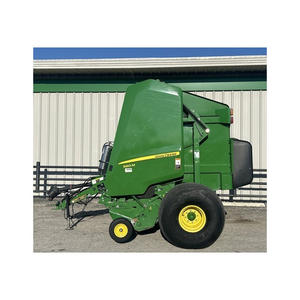 Presse à balles rondes Johnn Deeere 450E Nouvelle presse à balles rondes à chambre fixe avec moteur 75hp et boîte de vitesses pour foin à usage agricole - Product Image 1