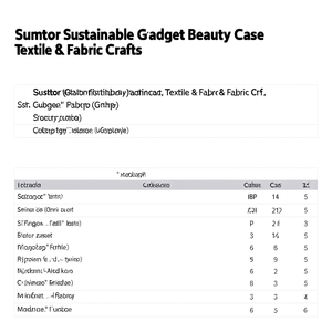Sumtor Sustainable Gadget Beauty <b>Case</b> Textile & Fabric Crafts - Product Image 2