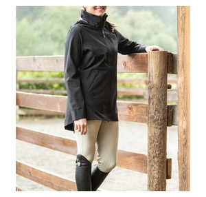 Veste longue à coque souple pour femme, imperméable, manteau de pluie équestre - Product Image 6