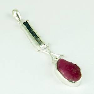 Pendentifs en argent Sterling 925, Style Vintage, rubis naturel, grossiste, bijoux en argent uniques - Product Image 4