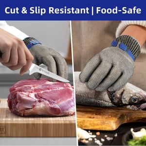 <span class=keywords><strong>Gant</strong></span> en métal à mailles en acier inoxydable de qualité alimentaire pour la cuisine, coupe de la viande de boucher, écaillage d'huîtres - Product Image 6