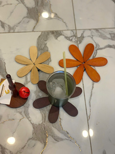 Sous-verre en bois d'acacia, dessous de plat pour plat chaud, tasse, Vietnam par 99 Gold Data - Mme Violet - Product Image 5