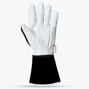 Guantes de seguridad de piel de cabra originales de Skatiq de primera calidad, forrados con 5 puños antivibración y resistencia al impacto - Product Image 3