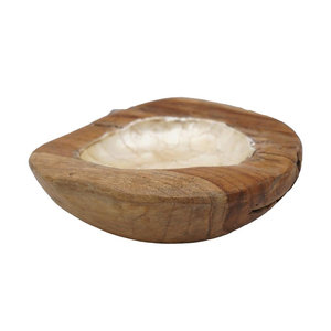 Tazón de servir de madera con forma elegante y única, diseño de tendencia superior para servir nueces, frutas y entretenimiento elegante en el hogar - Product Image 4
